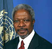 Kofi Annan il Segretario Generale delle Nazioni Unite 